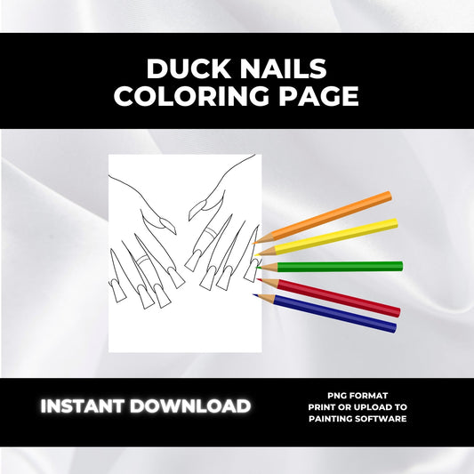 Duck Nails Coloring Page