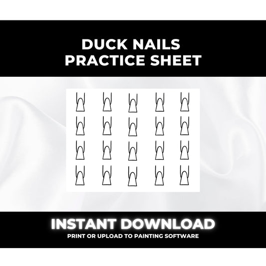 Duck Nail Art Practice